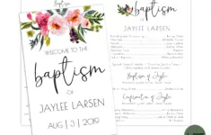 Editable Lds Baptism Program Template
