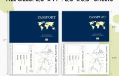 Editable Passport For Kids For Pretend