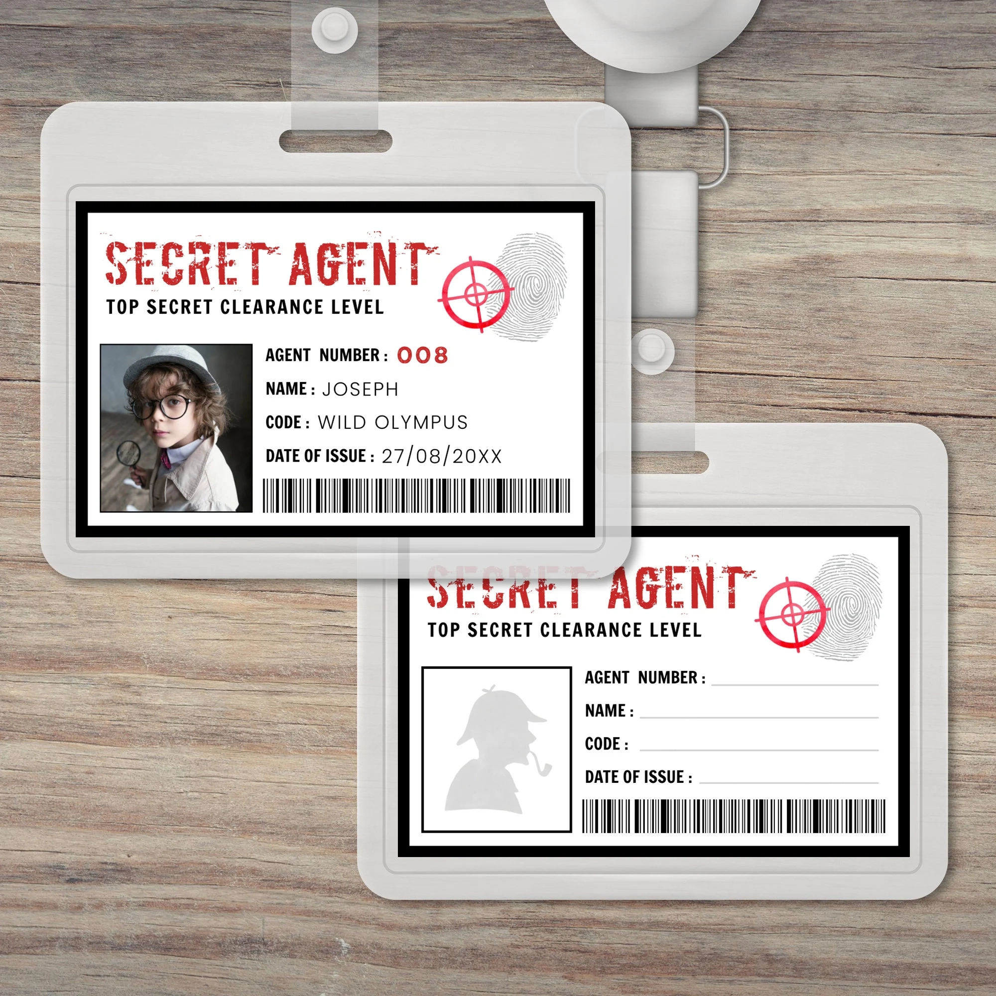 free printable spy id cards free printable spy id cards