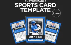 Editable Sports Card Template Custom