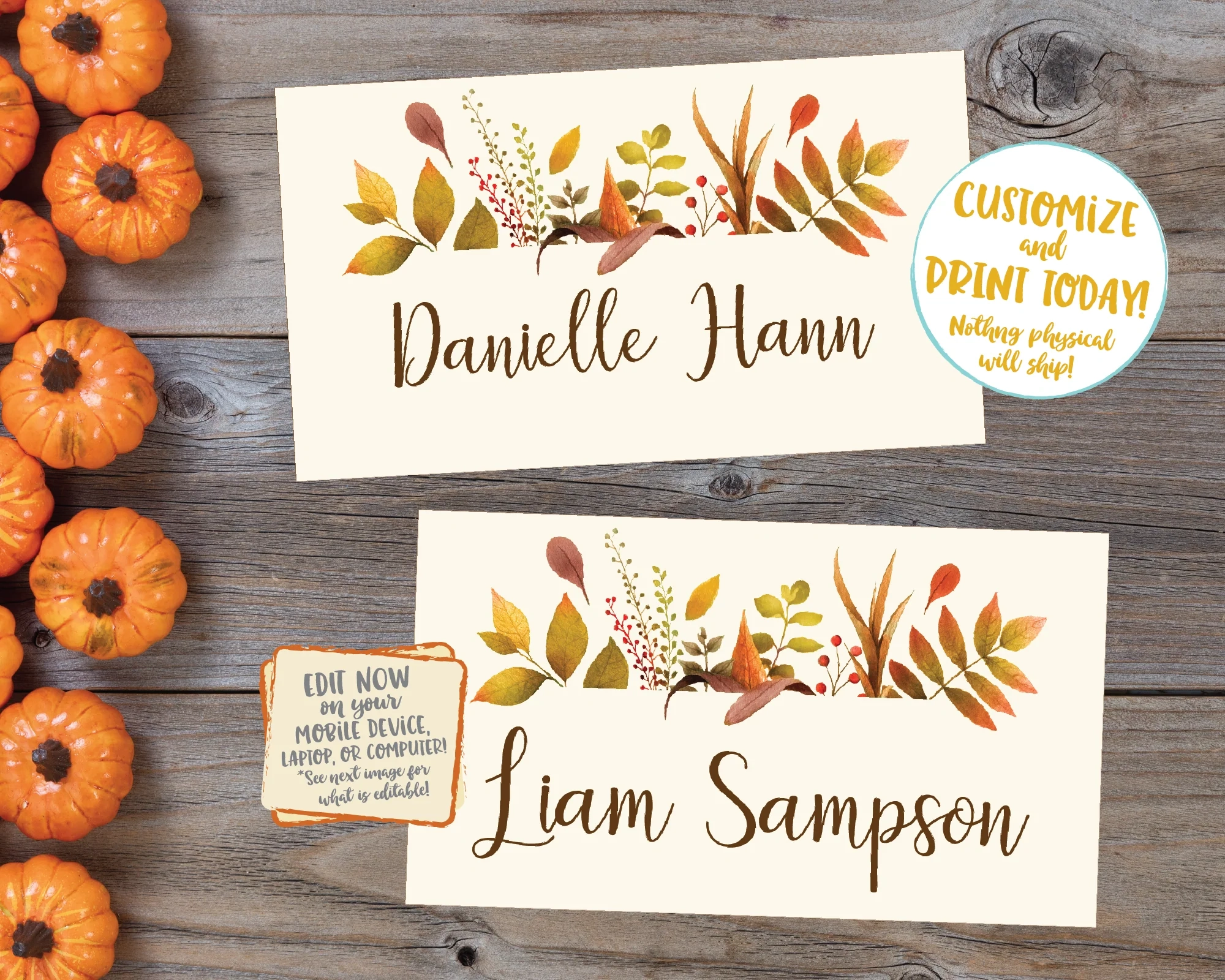 Editable Thanksgiving Place Cards Thanksgiving Name Cards Thanksgiving Placecards Friendsgiving Place Cards Printable Plaid Floral Leaves Editable Thanksgiving Place Cards Thanksgiving Name Cards Thanksgiving Placecards Friendsgiving Place Cards Printable Plaid Floral Leaves
