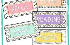 Edtiable Tray Labels