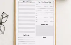 Elderly Independent Living Daily Page For Memory Printable