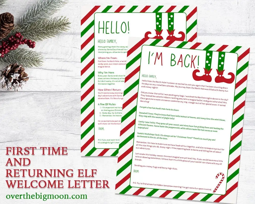 free printable elf on the shelf letter template free printable elf on the shelf letter template