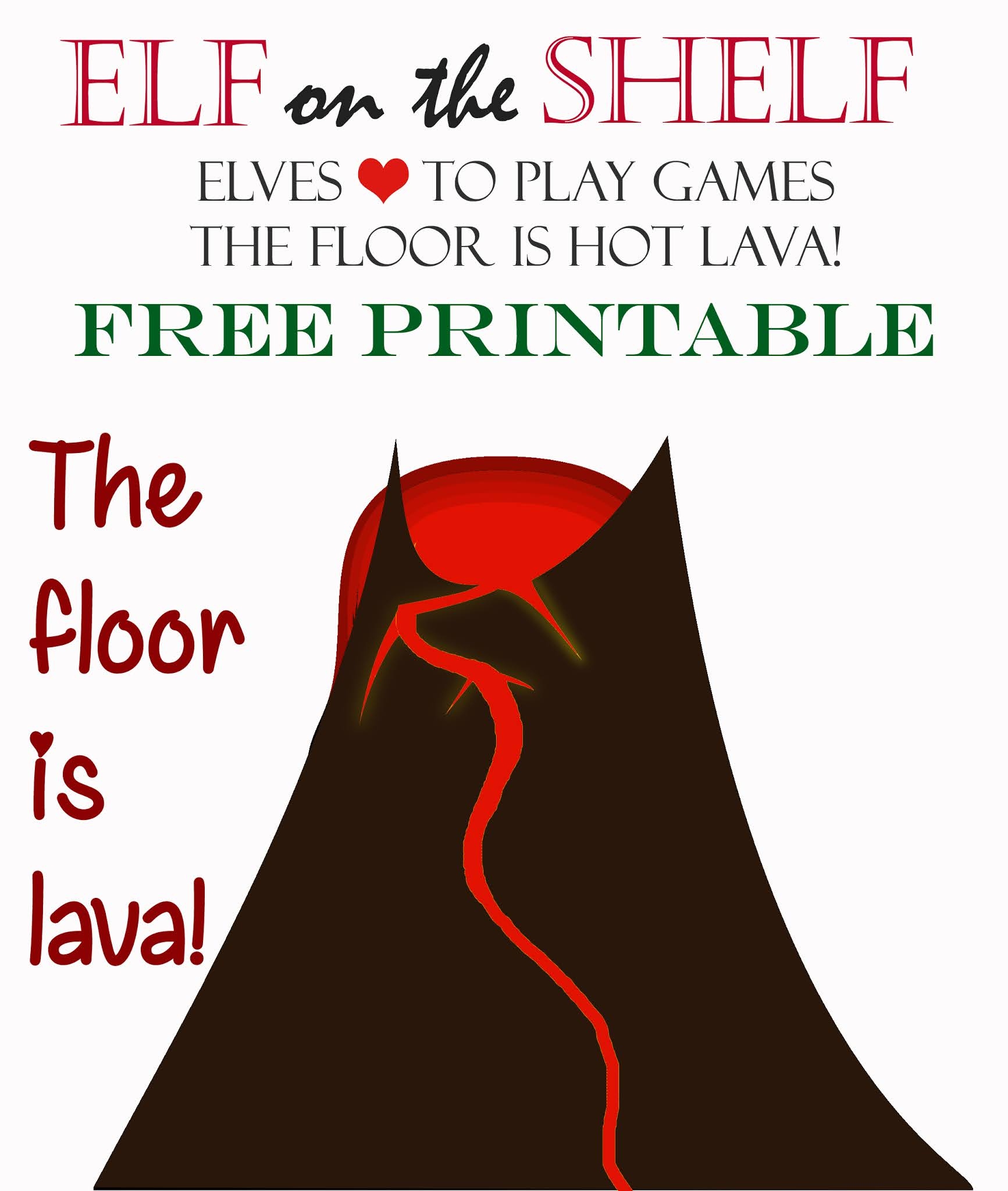 Elf On Shelf Floor Is Lava Free