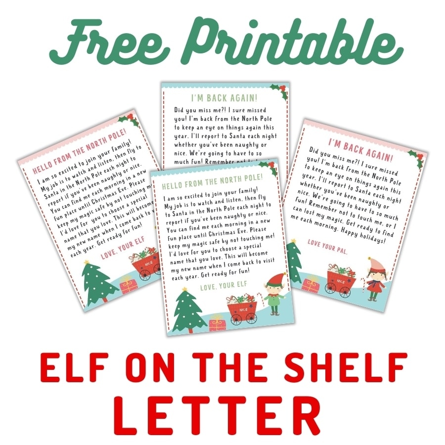 Elf On The Shelf Letter Elf On The Shelf Letter