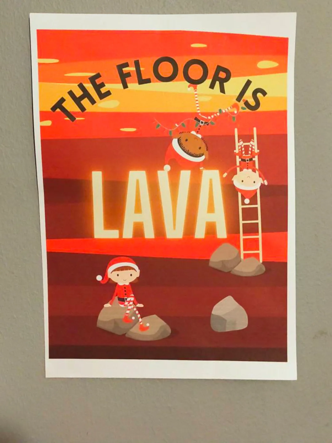 Elf Props Printable The Floor Is Lava