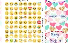 Emoji Pack 1 Free Printable Planner Stickers
