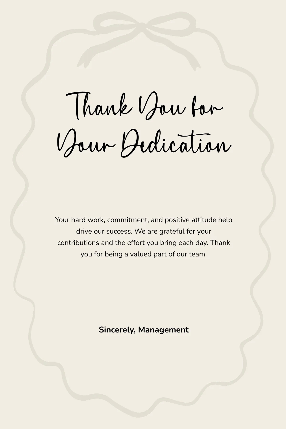 Employee Appreciation Day Thank You Card