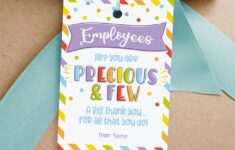 Employee Appreciation Tag Precious And Few Printable Pdf