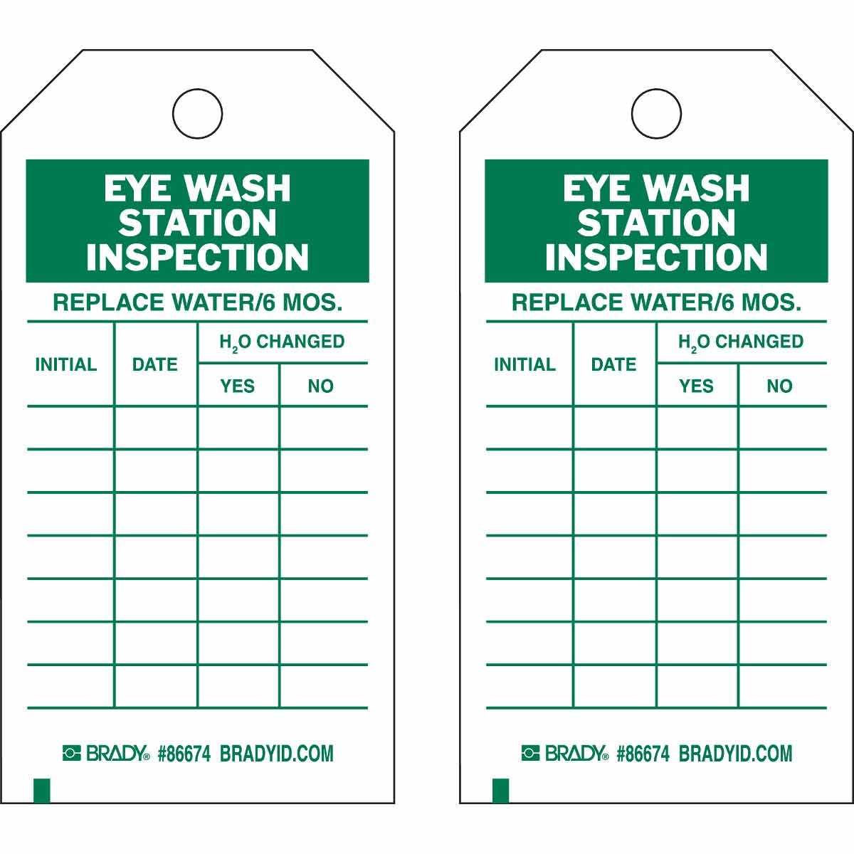 Eye Wash Inspection Tags Cps 661244 Eye Wash Inspection Tags Cps 661244