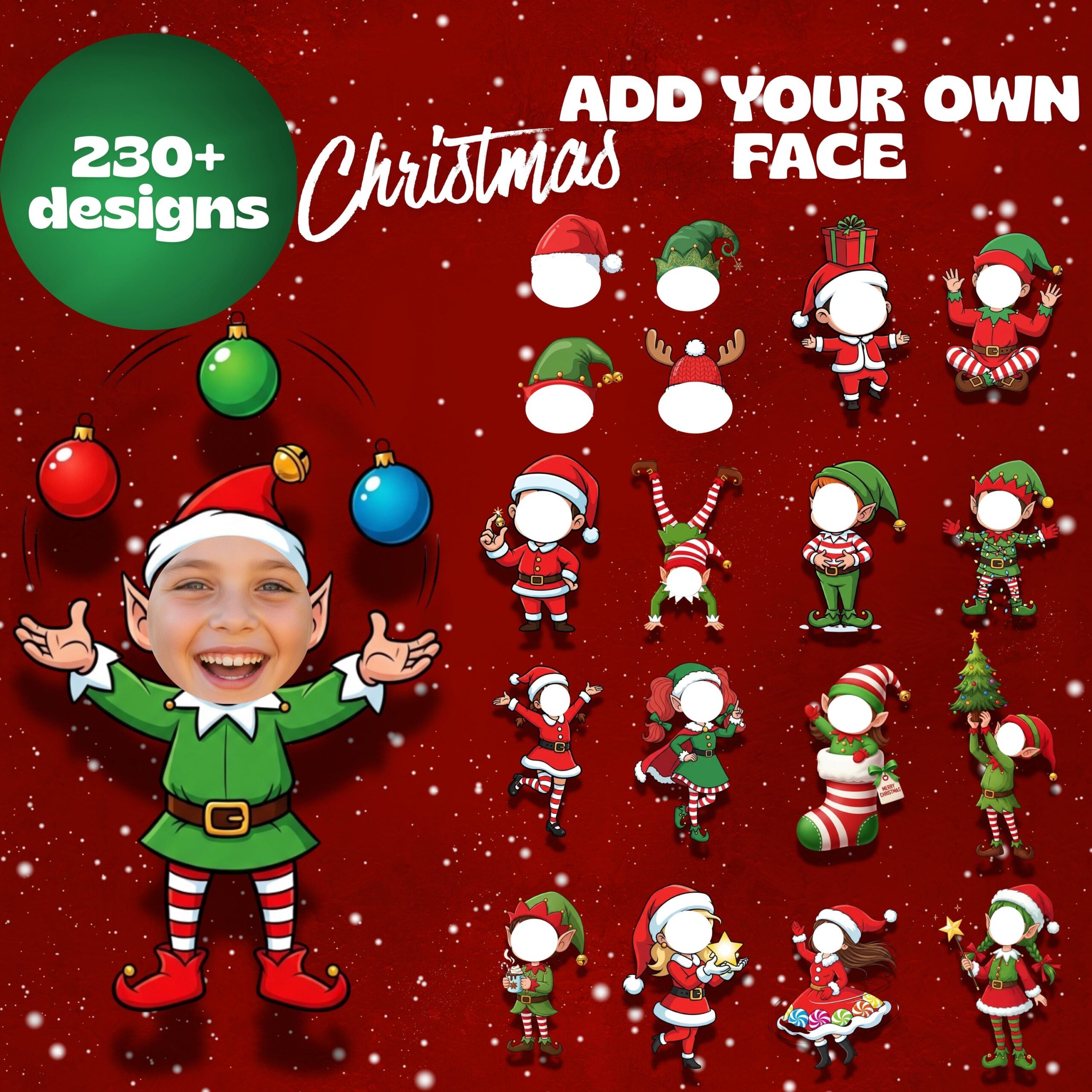 Face In Hole Photo Christmas