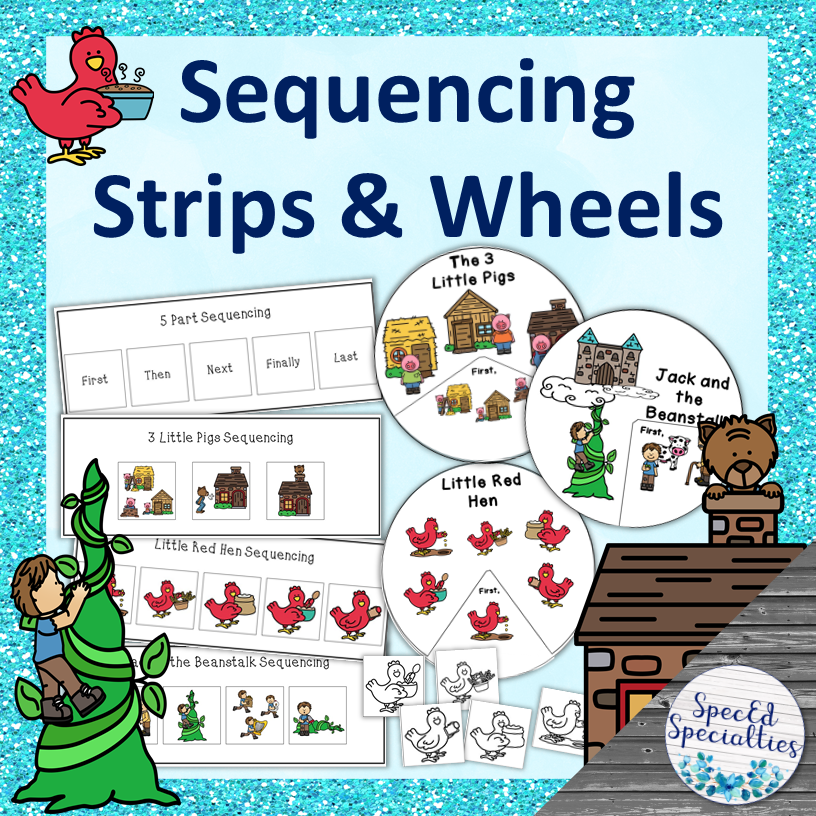 Fairy Tale Sequence Cards Retell Wheels Set 1