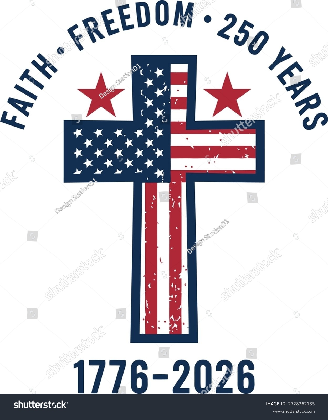 Faith Freedom 250 Years Patriotic Cross 2728362135 Faith Freedom 250 Years Patriotic Cross 2728362135