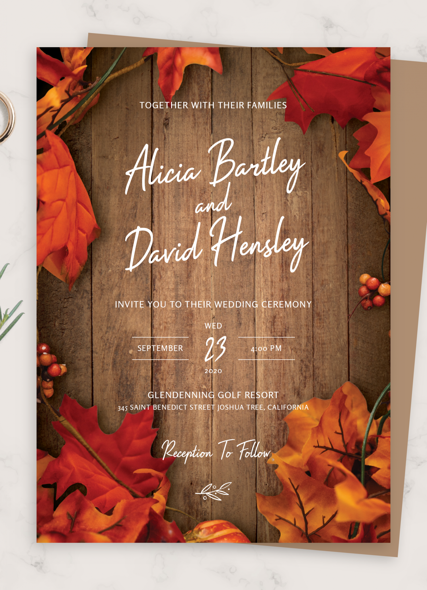 Fall Rustic Wedding Fall Rustic Wedding