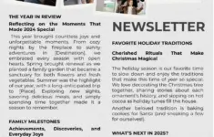 Family Christmas Newsletter Template