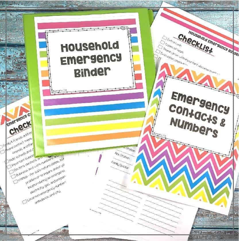 Family Emergency Binder