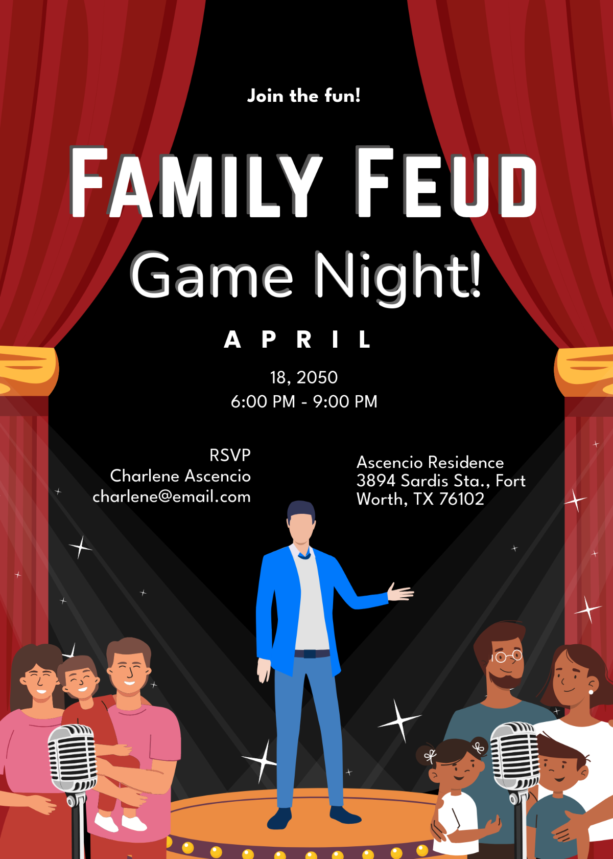 Family Feud Invitation Design Family Feud Invitation Design