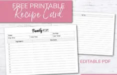 Family Recipe Card