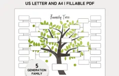 Family Tree Template 5 Generation Family