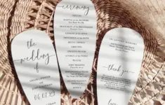 Fan Wedding Program Petal Fan Program