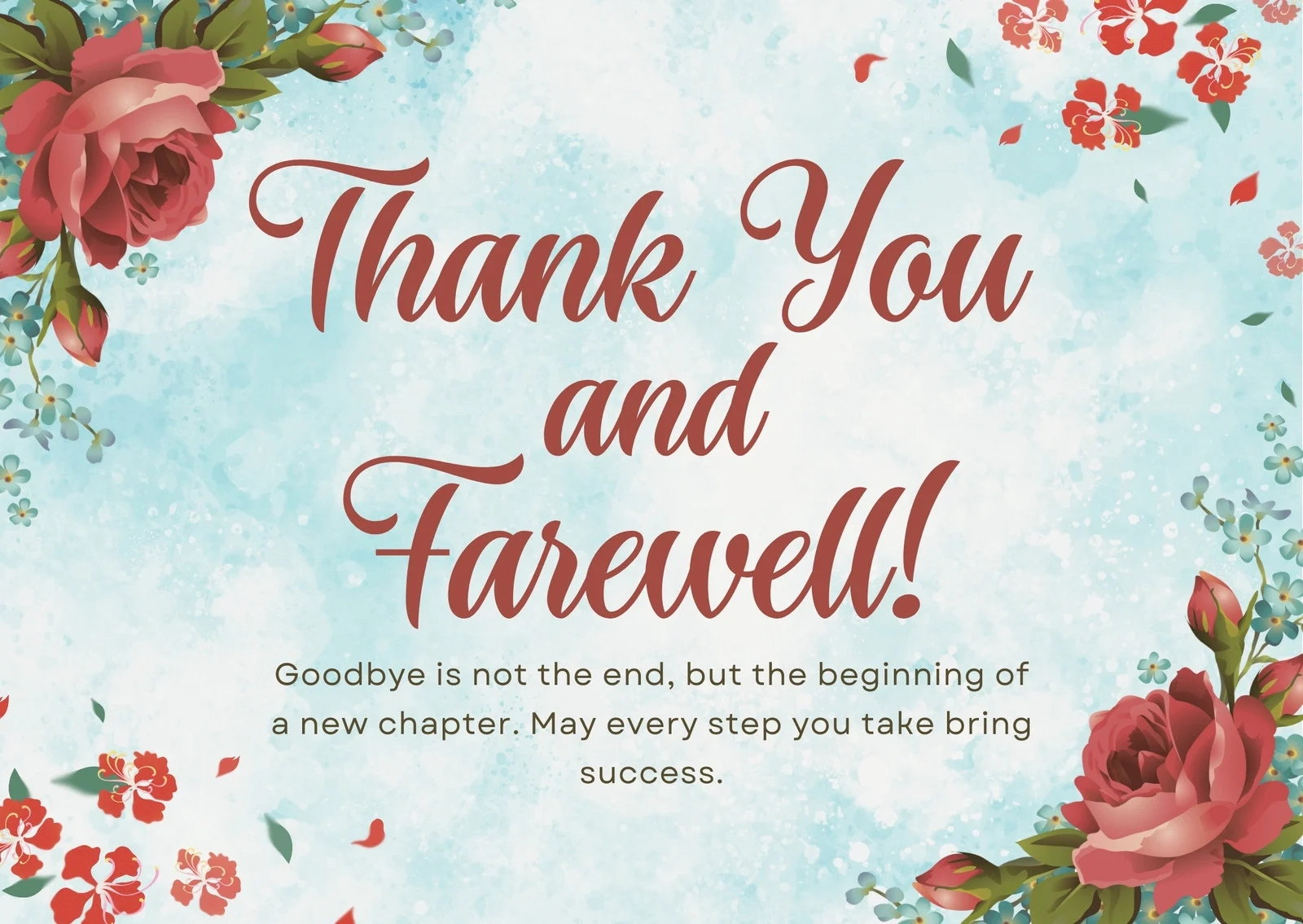 free goodbye powerpoint template