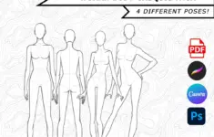 Fashion Croquis Template Pdf Female