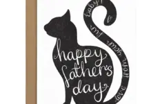 Fathers Day Card From The Cat