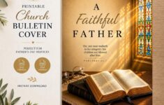 Fathers Day Church Bulletin Cover