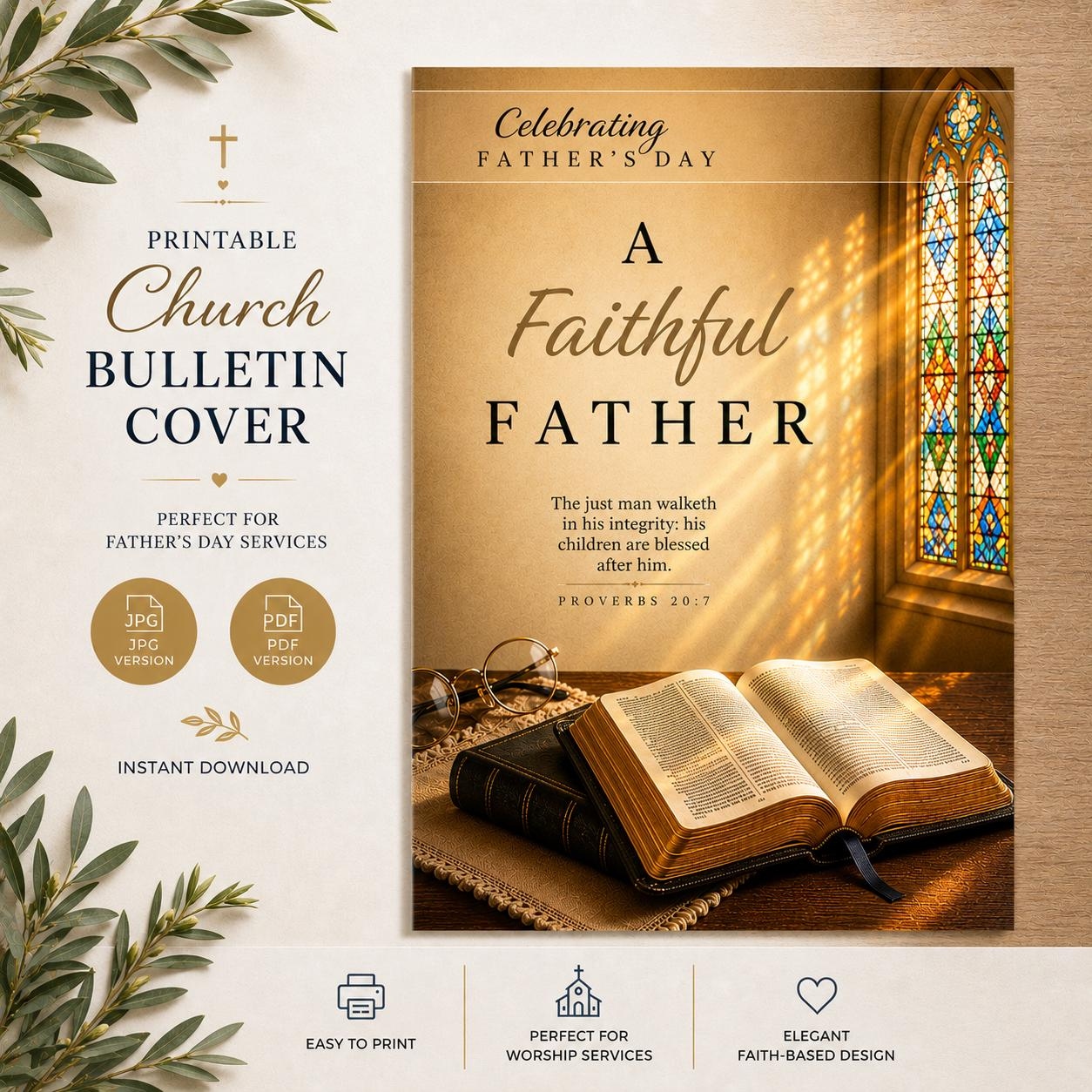 Fathers Day Church Bulletin Cover Fathers Day Church Bulletin Cover