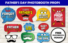 Fathers Day Photo Booth Props