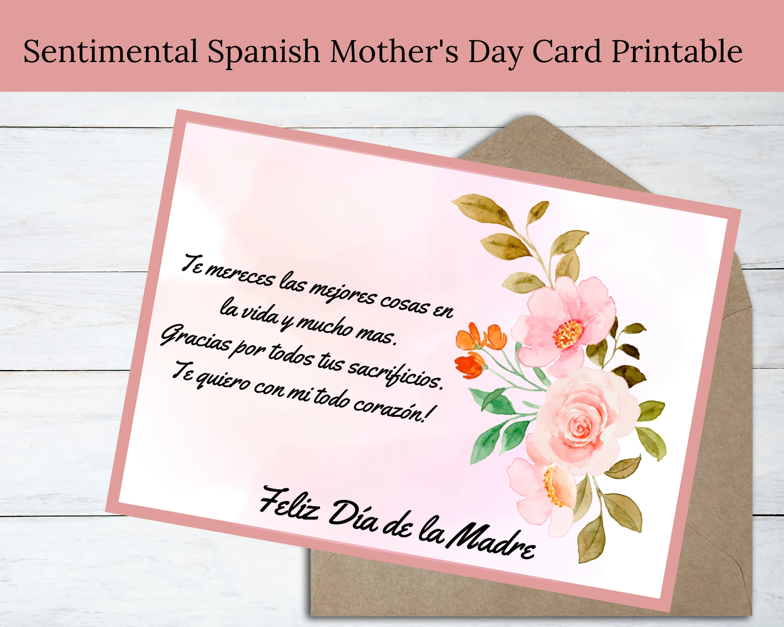Felicidades Mami Sentimental Spanish