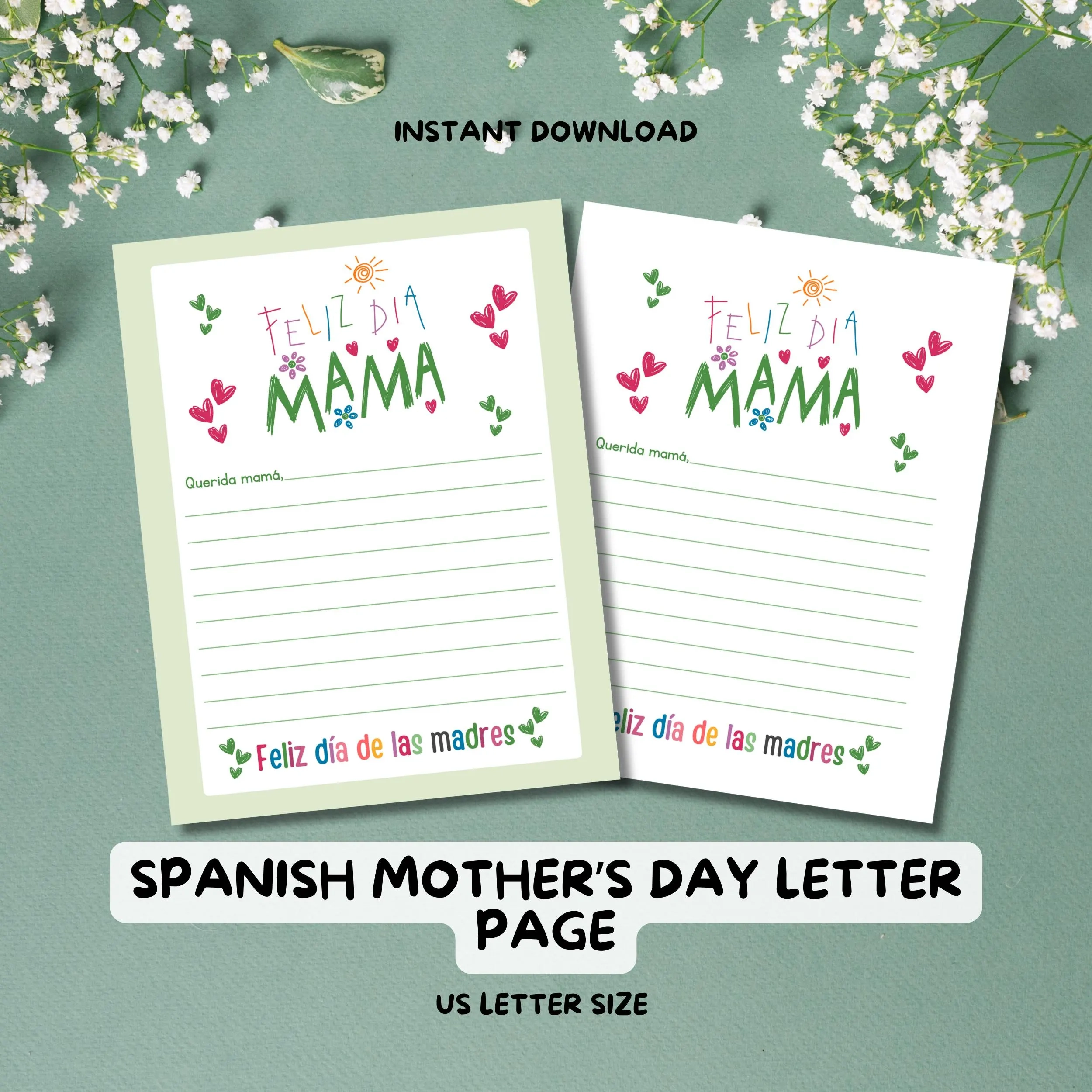 free spanish mothers day cards printable
