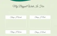 Festive Christmas Wish List Template 2