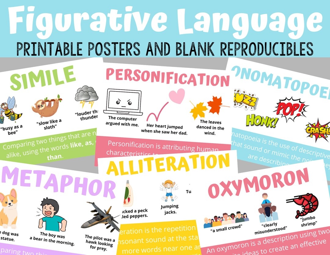 Figurative Language Posters Ela