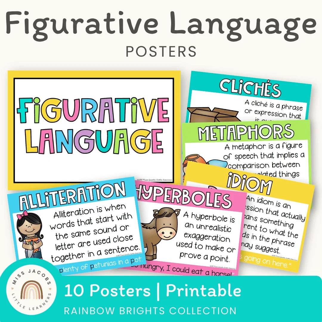 free printable figurative language posters