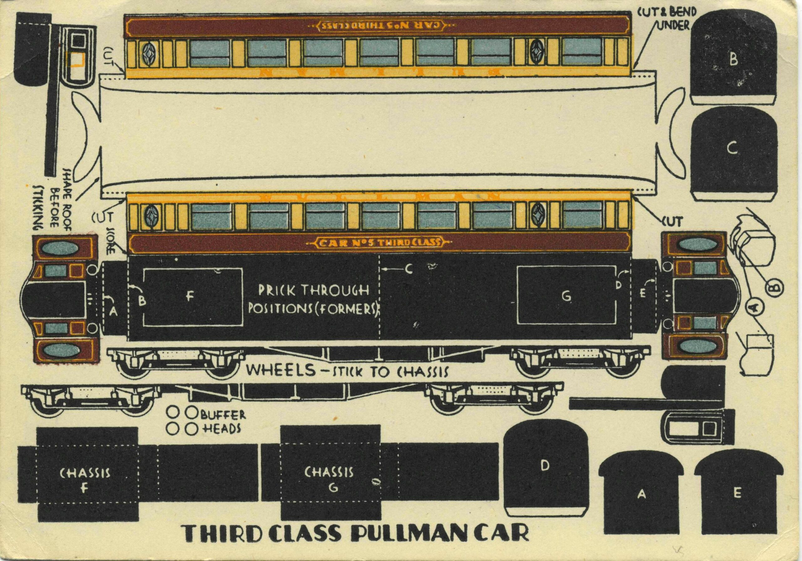 free printable model railway card kits
