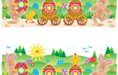 Find 10 Differences Easter Bunnies Chicks Painted Eggs