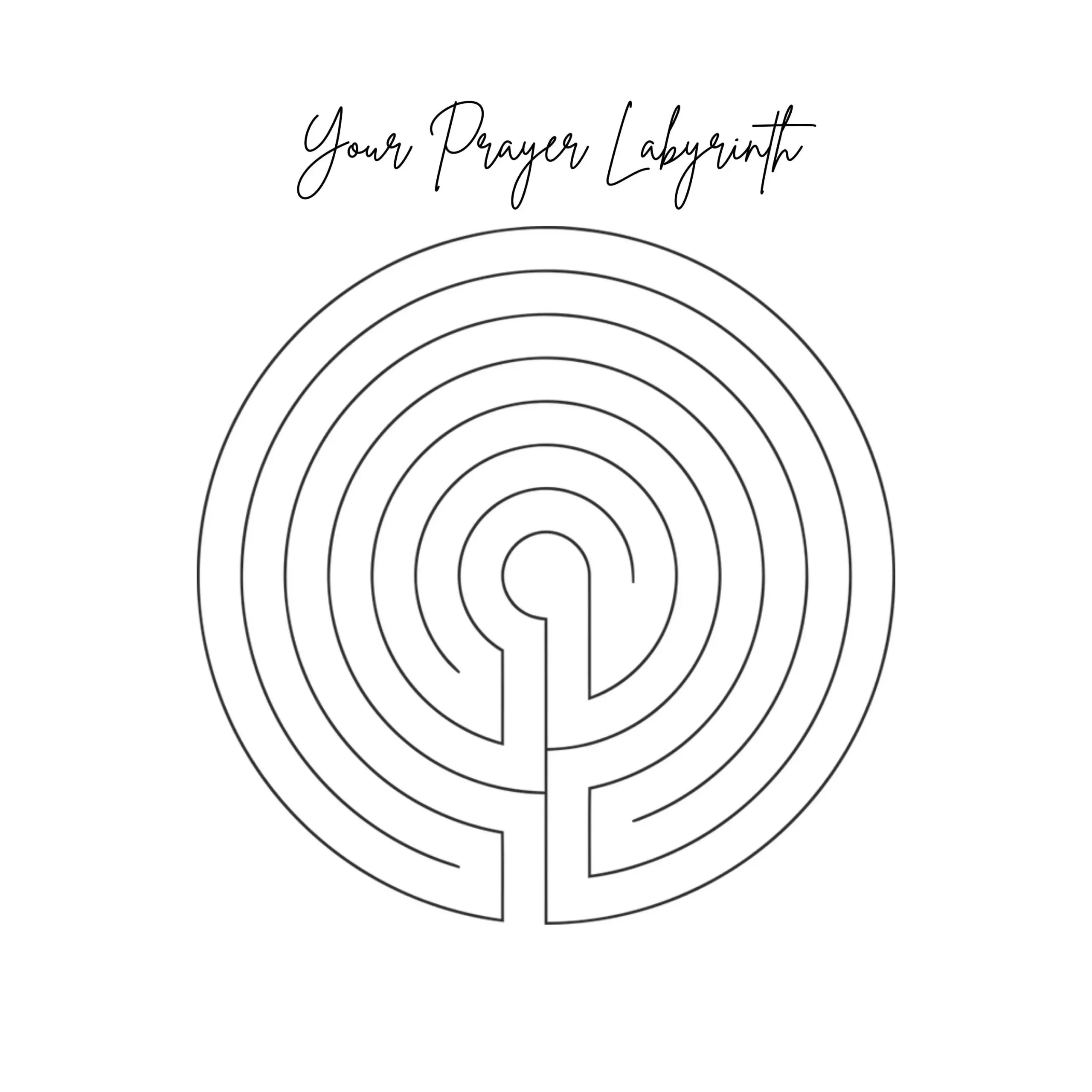 Finger Labyrinth Printable Finger Labyrinth Printable