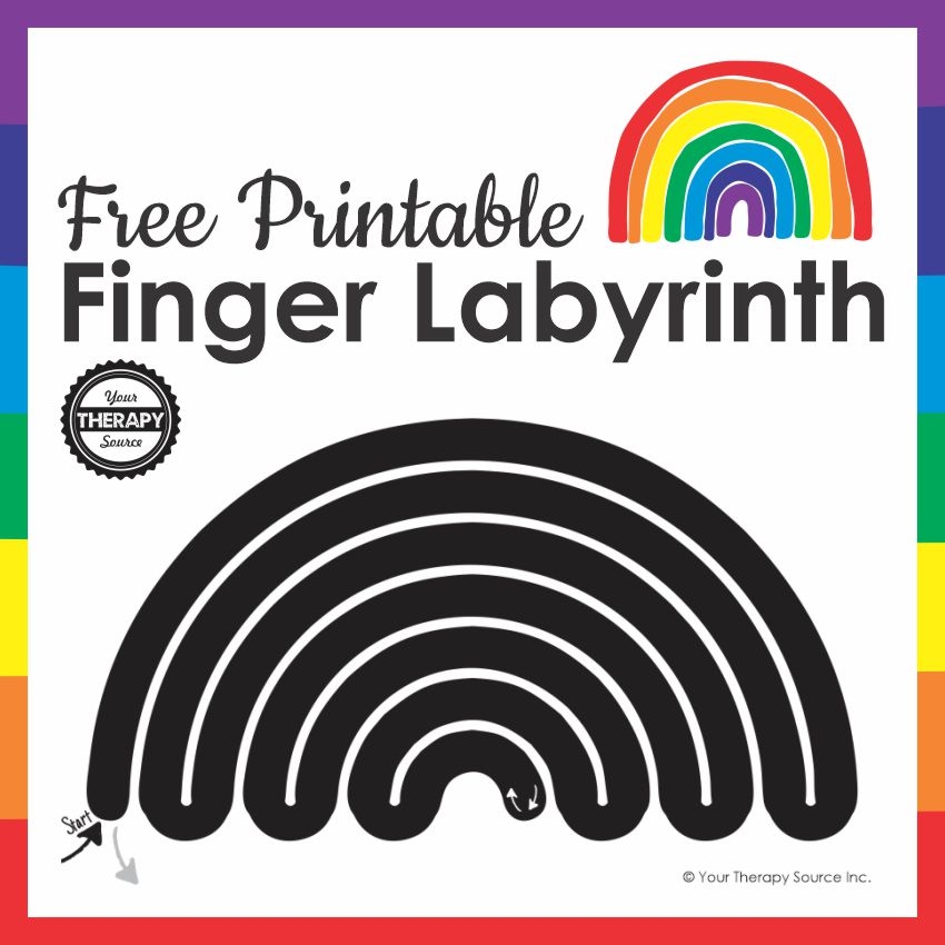 Finger Labyrinth Printable
