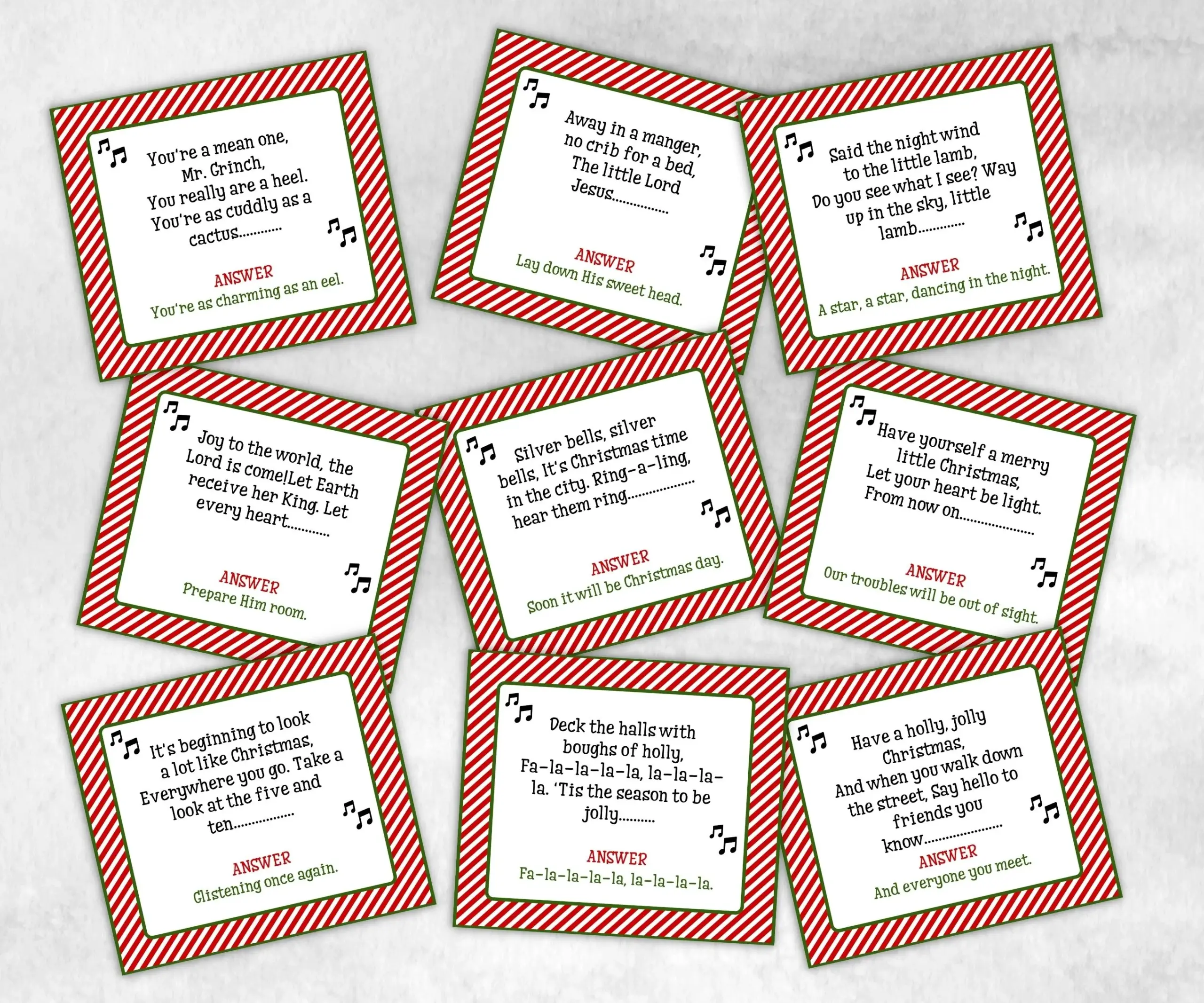 Finish The Lyrics Game Adult Christmas 28120 Finish The Lyrics Game Adult Christmas 28120