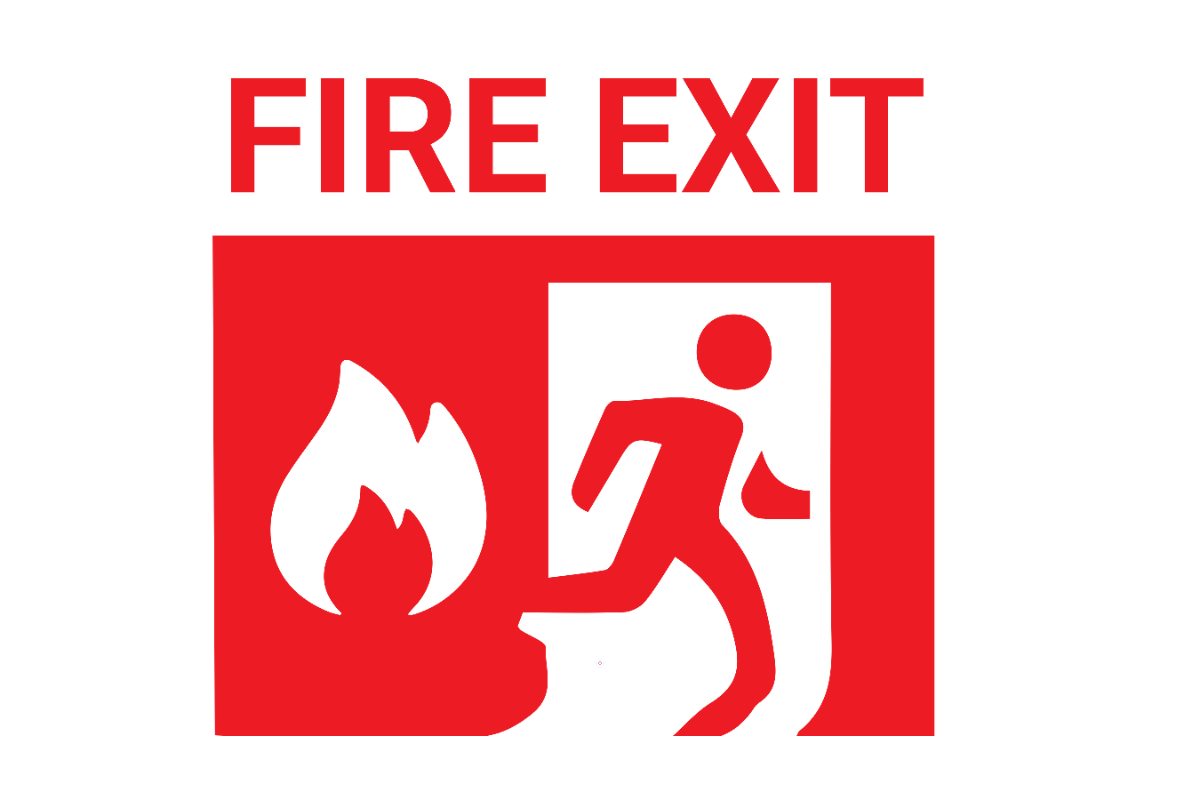 Fire Exit Sign Template