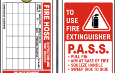 Fire Extinguisher Fire Hose Tag