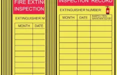 Fire Extinguisher Inspection Tags