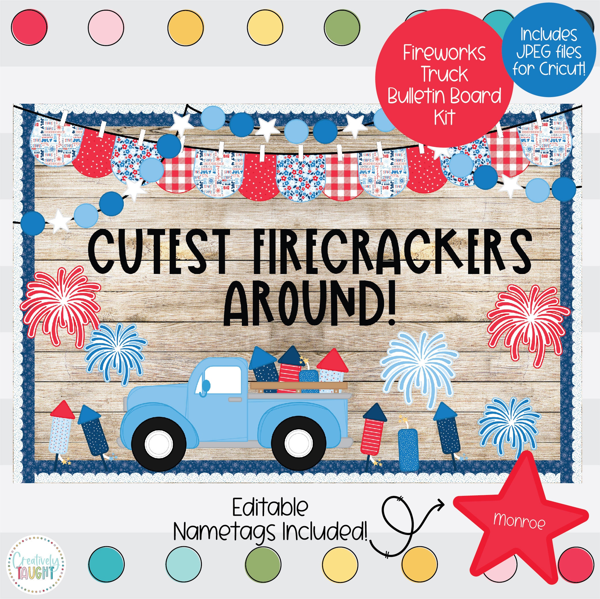 Fireworks Patriotic Bulletin Board Kit Fireworks Patriotic Bulletin Board Kit