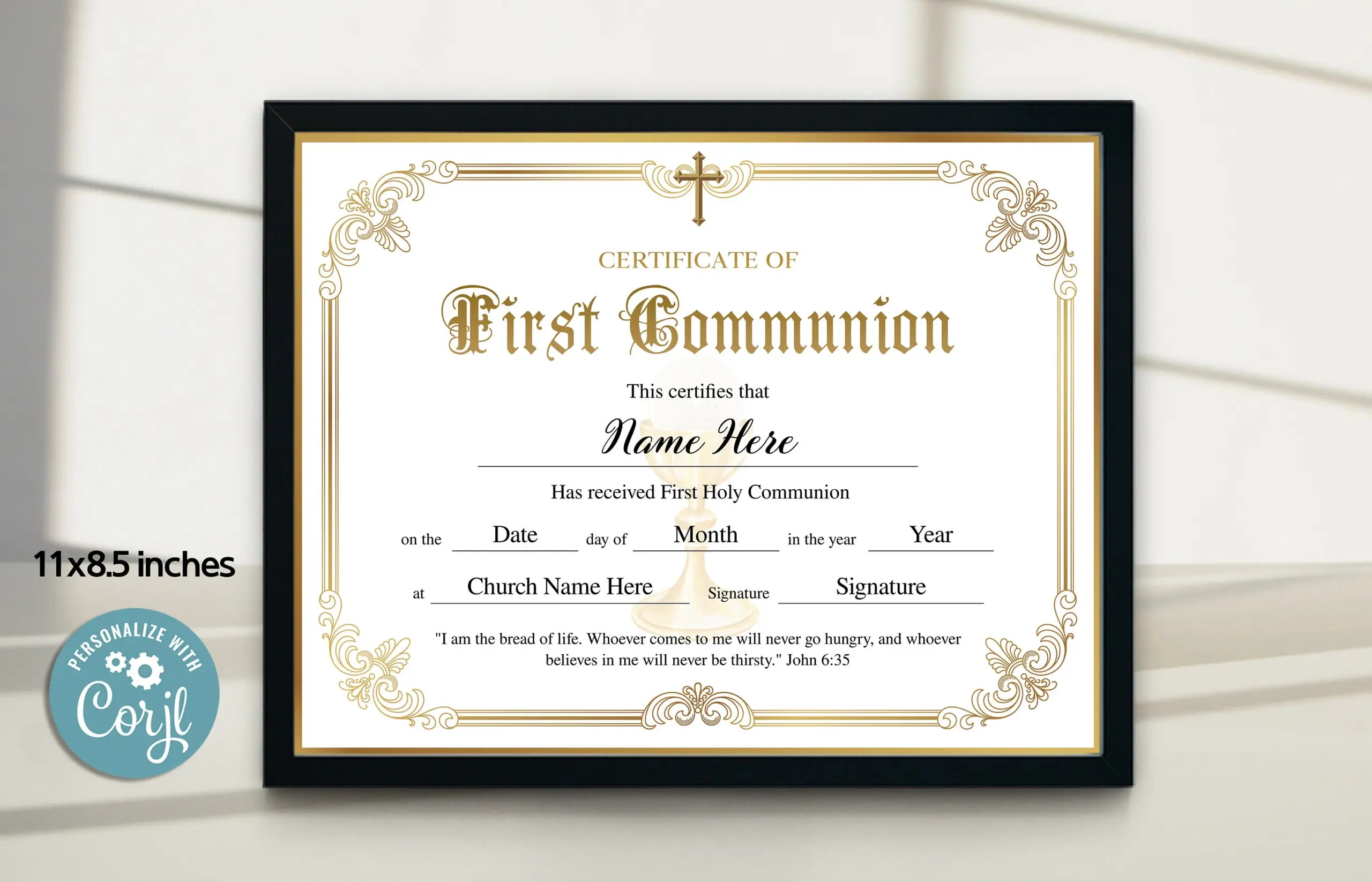First Communion Certificate Template First Communion Certificate Template