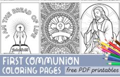 First Communion Coloring Pages