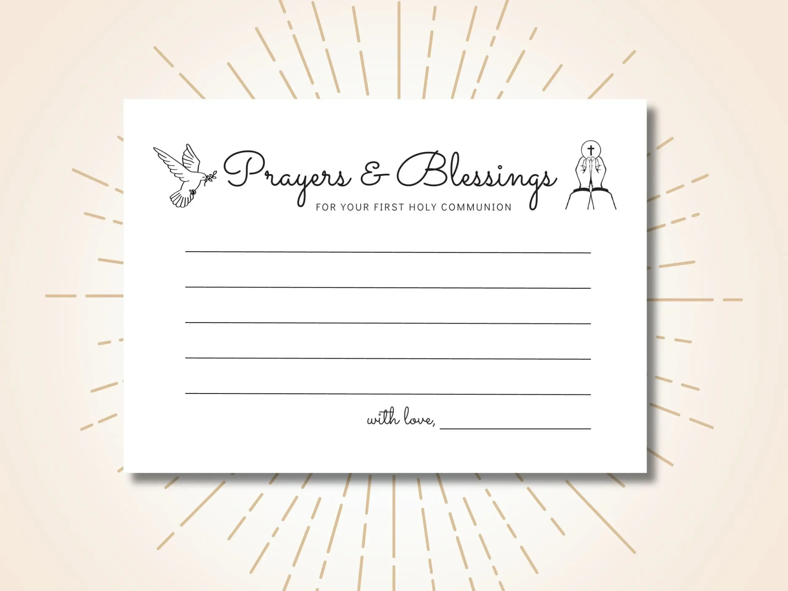 First Communion Prayers Blessings First Communion Prayers Blessings