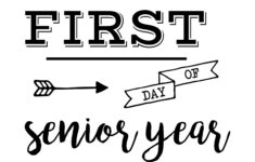 First Day Of School Sign Free Printable