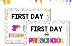 First Day Of School Signs Free Printable